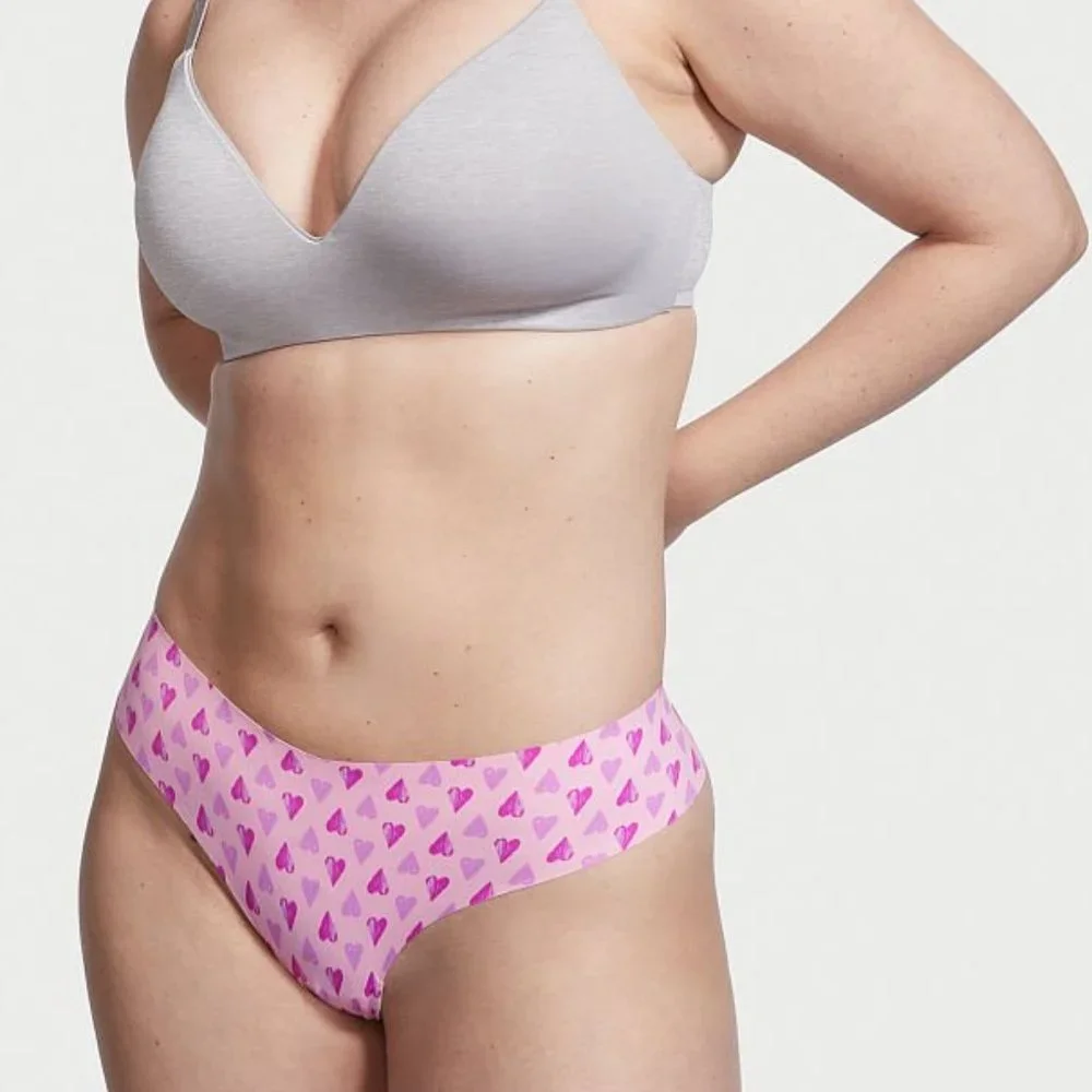 VS ❤️ No-Show Thong Hearts Love Victoria's Secret NWT So Adorable! - Picture 3 of 8